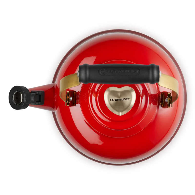 Whistling Stovetop Kettle With Gold Heart Knob, 1.6L