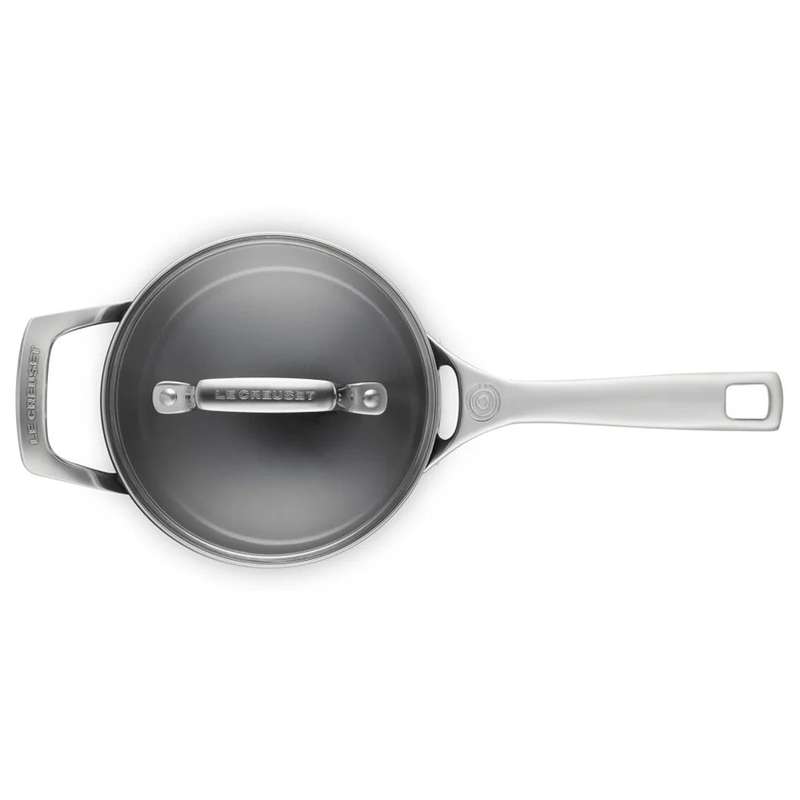 Essential Ceramic Non-Stick Saucepan with Glass Lid