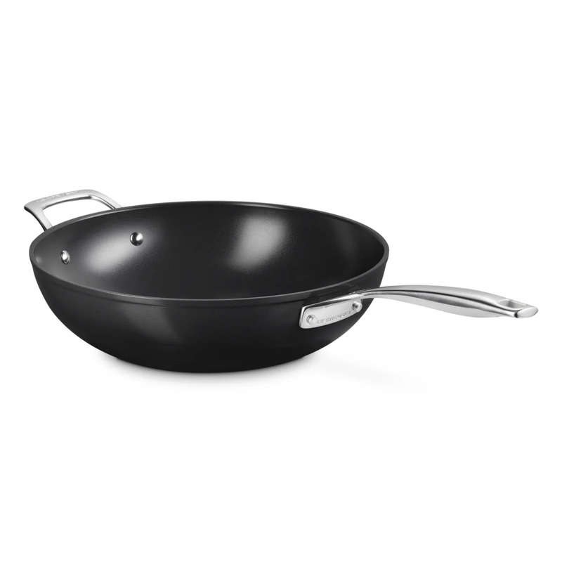 Essential Ceramic Non-Stick Stir-Fry Pan with Helper Handle, 30cm