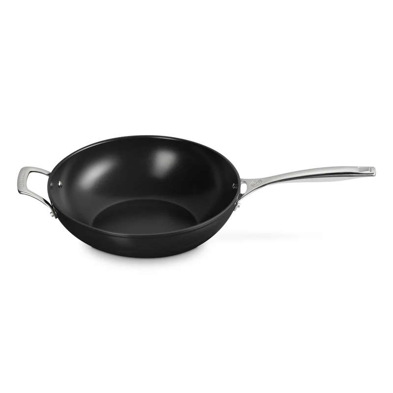 Essential Ceramic Non-Stick Stir-Fry Pan with Helper Handle, 30cm