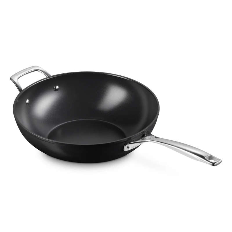 Essential Ceramic Non-Stick Stir-Fry Pan with Helper Handle, 30cm