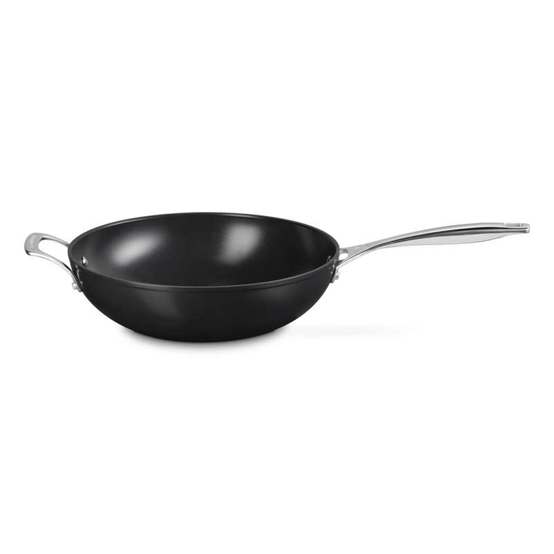 Essential Ceramic Non-Stick Stir-Fry Pan with Helper Handle, 30cm