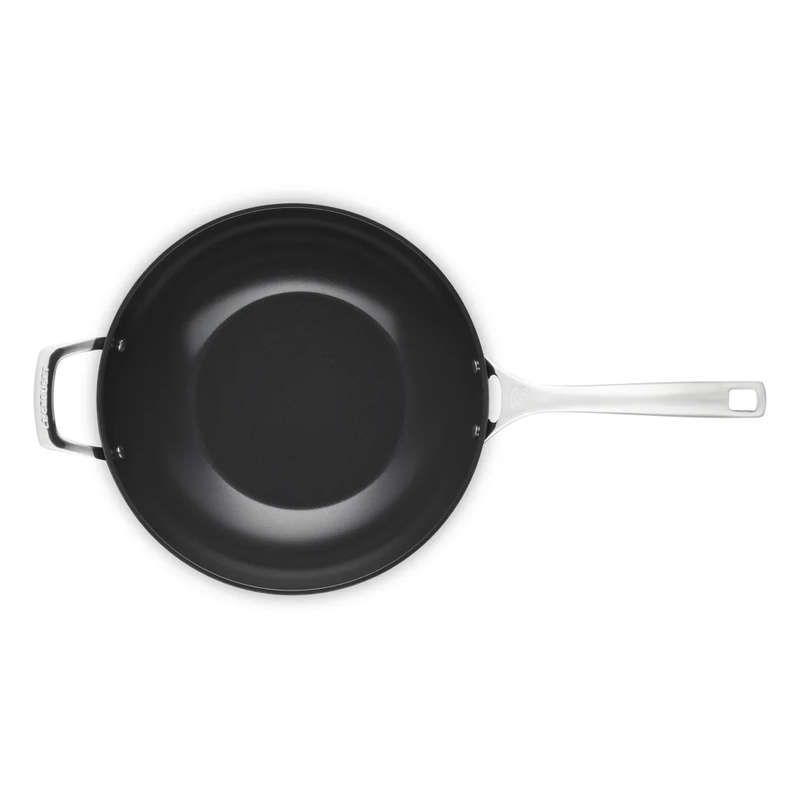 Essential Ceramic Non-Stick Stir-Fry Pan with Helper Handle, 30cm