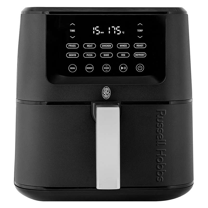 Nexus Black Stainless Steel Air Fryer, 7.5L