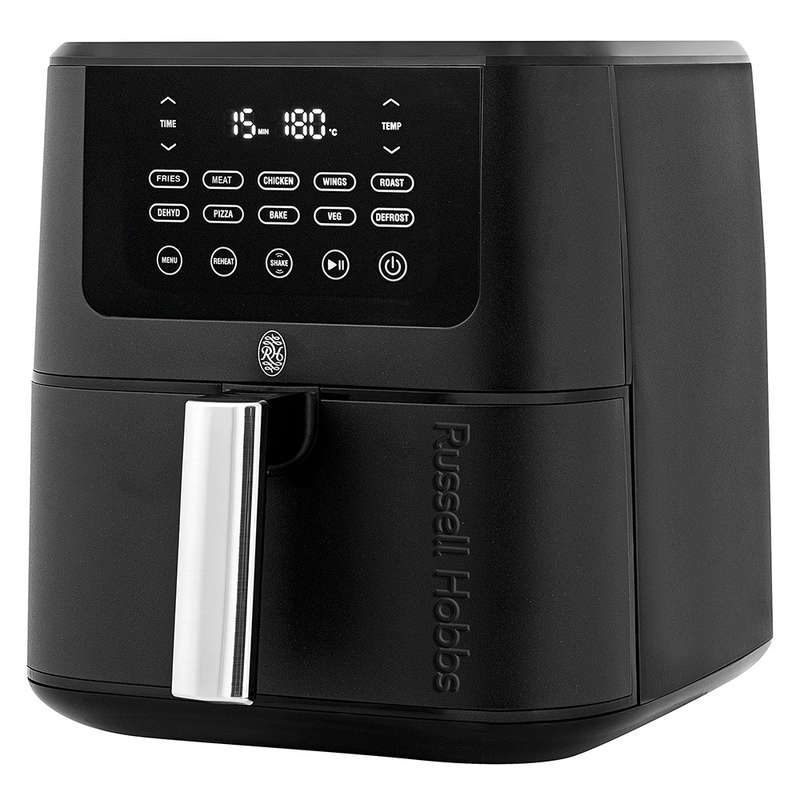 Nexus Black Stainless Steel Air Fryer, 7.5L