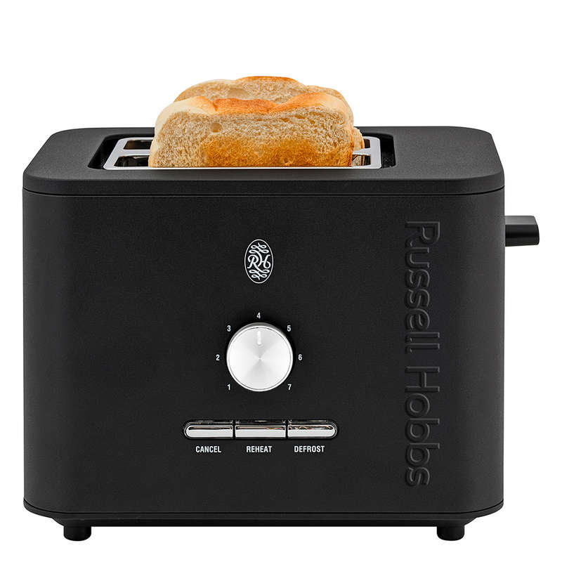 Nexus Black Stainless Steel 2 Slice Toaster