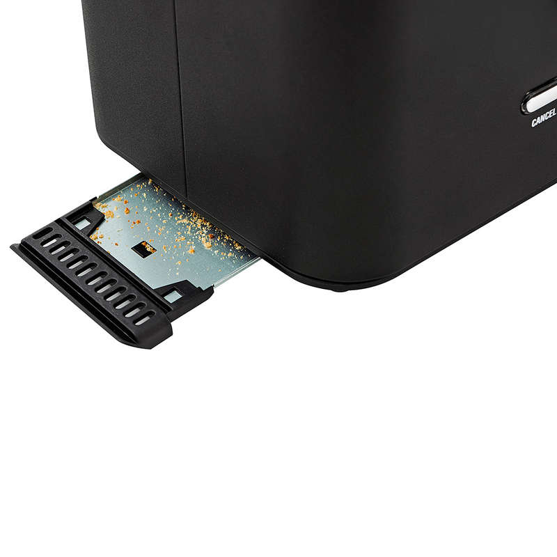 Nexus Black Stainless Steel 2 Slice Toaster