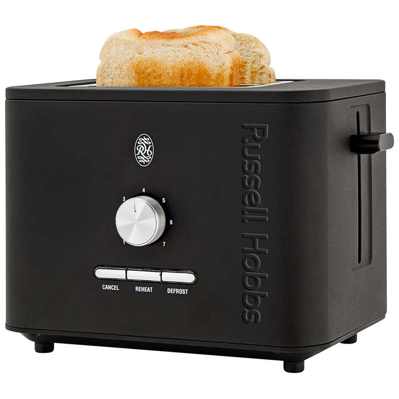 Nexus Black Stainless Steel 2 Slice Toaster