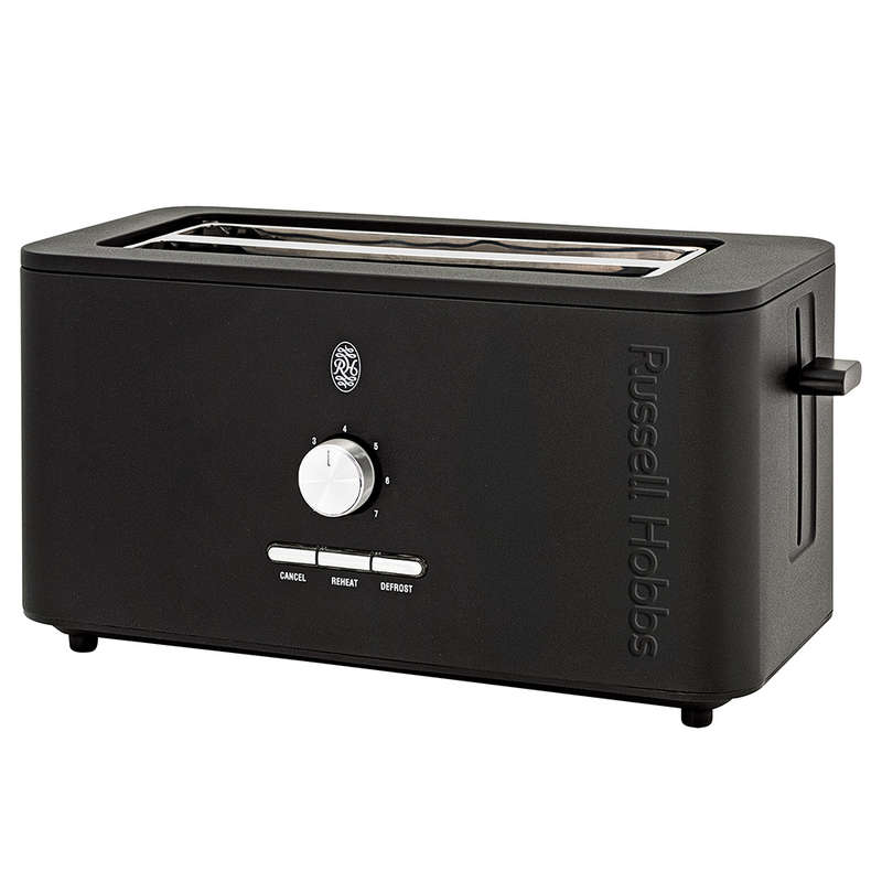 Nexus Black Stainless Steel 4 Slice Toaster
