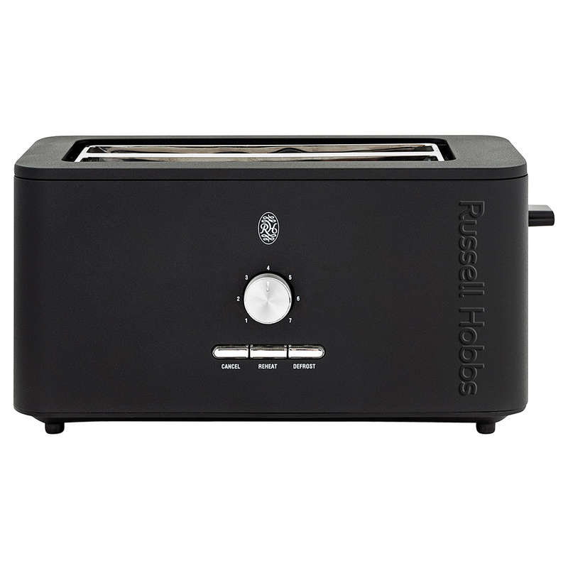 Nexus Black Stainless Steel 4 Slice Toaster