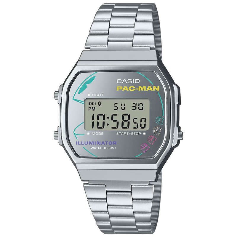 Retro Limited Edition Pac-Man Digital Wrist Watch, A168WEPC-7ADR