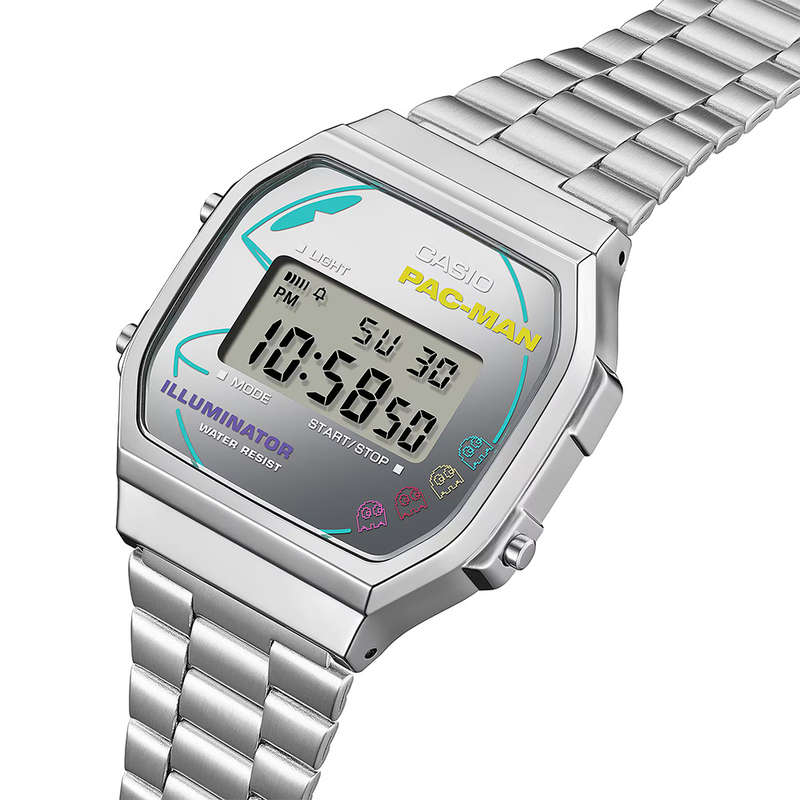 Retro Limited Edition Pac-Man Digital Wrist Watch, A168WEPC-7ADR