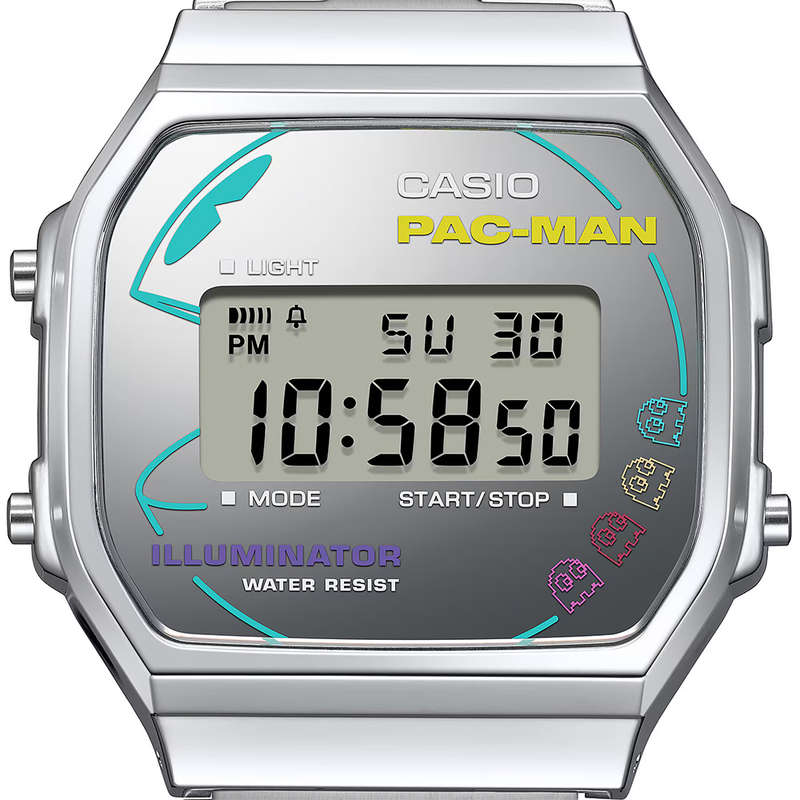 Retro Limited Edition Pac-Man Digital Wrist Watch, A168WEPC-7ADR