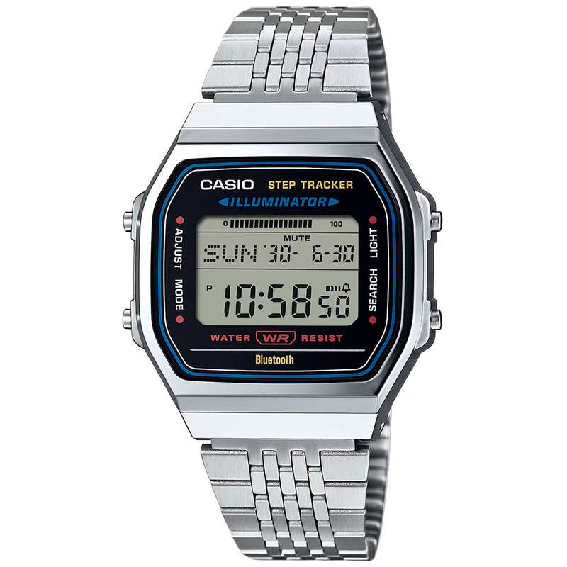 Retro Digital Unisex Bluetooth Step Tracker Wrist Watch, ABL-100WE