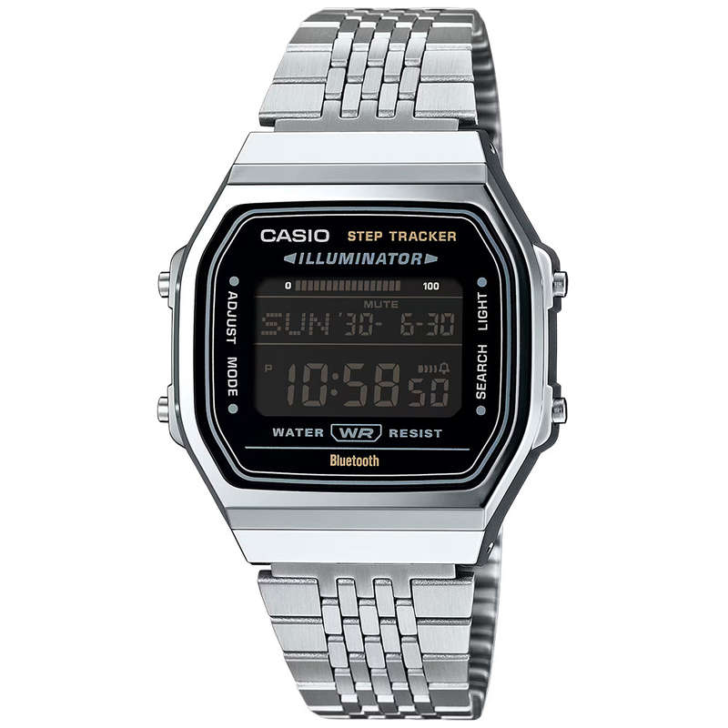 Retro Digital Unisex Bluetooth Step Tracker Wrist Watch, ABL-100WE