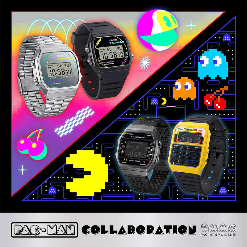 Retro Limited Edition Pac-Man Digital Wrist Watch, ABL-100WEPC-1BDR