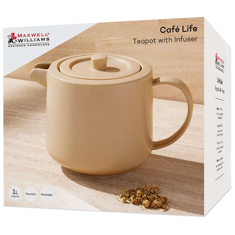 Cafe Life Teapot With Infuser, 1L