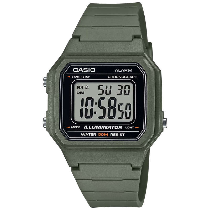 Standard Men's 50m Digital Wrist Watch, W-217H