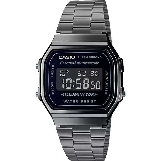 Retro Chrome Digital Wrist Watch, A168WGG