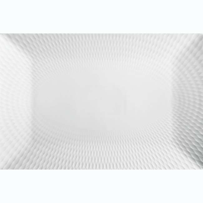 White Basics Diamonds Rectangular Platter