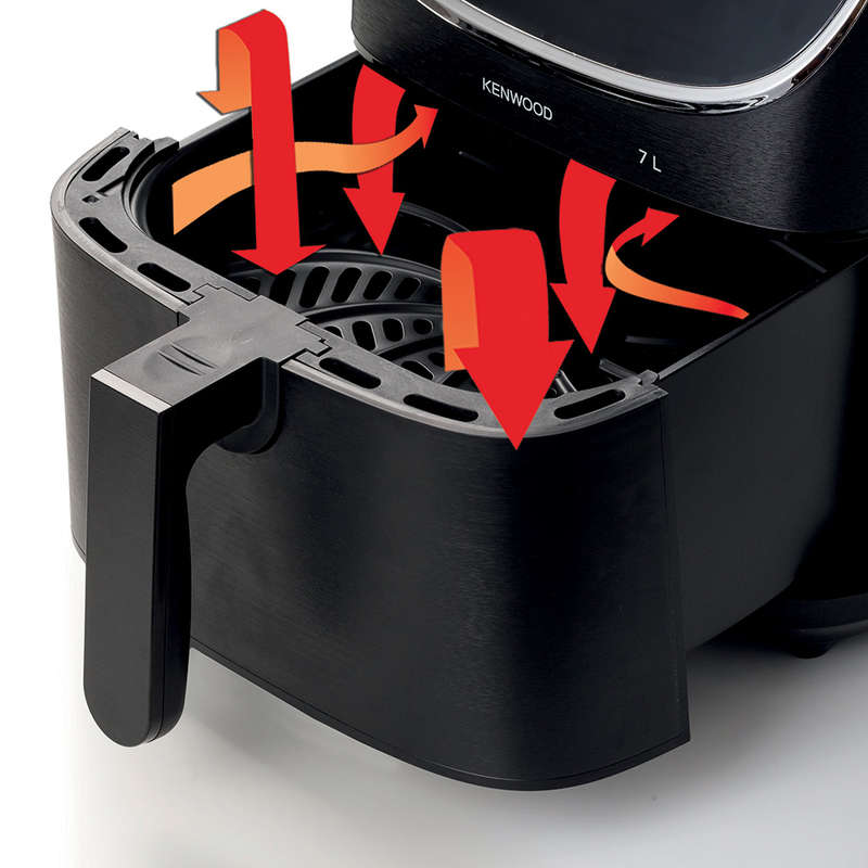 kHealthy Black Digital Airfryer, 7L