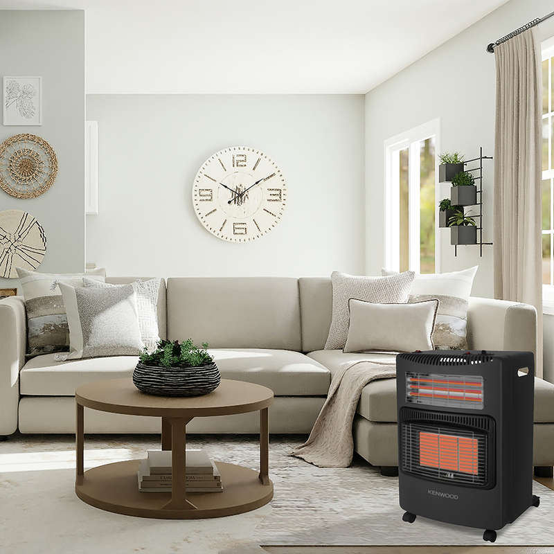 3 Panel Gas & Electric Heater, GHE30.000BK
