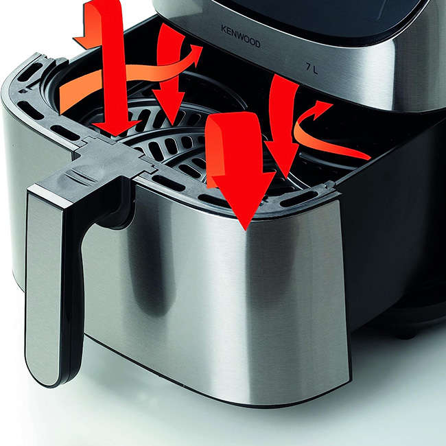 kHealthy Stainless Steel Digital Airfryer, 7L