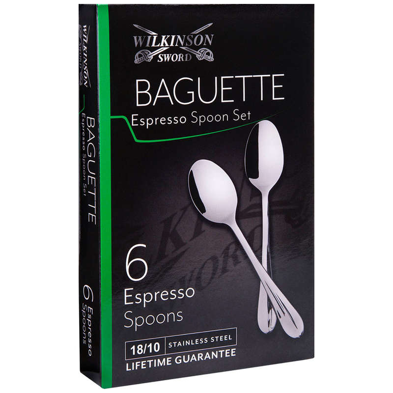 Baguette Espresso Spoons, Set Of 6