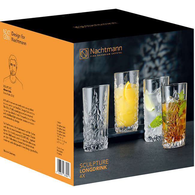 Sculpture Hiball Glasses, Set Of 4