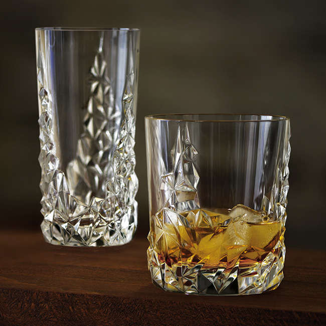 Sculpture Whiskey Tumblers, Set Of 4