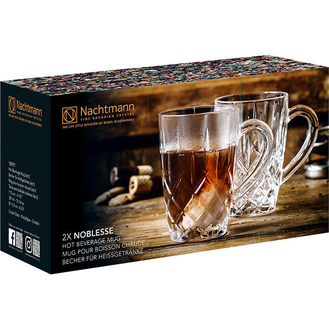 Noblesse Lead-Free Tea Mugs, Set Of 2