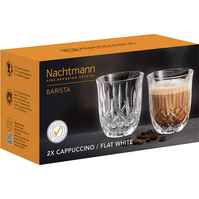 Barista Noblesse Cappuccino Glasses, Set Of 2