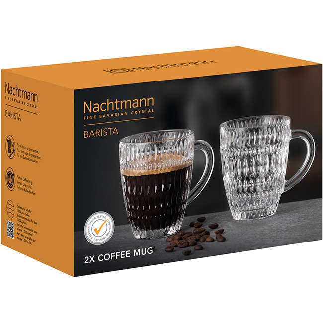 Ethno Barista Coffee Mugs, Set of 2