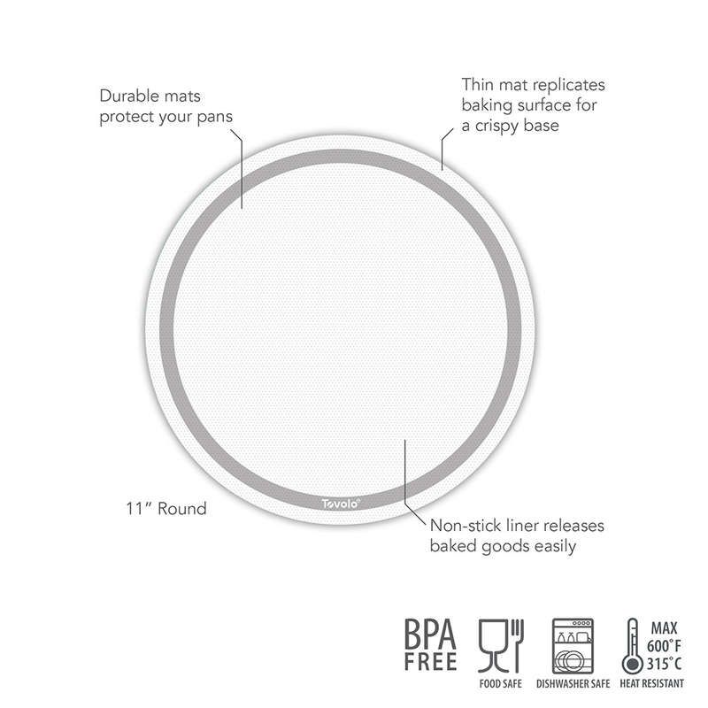 TrueBake Round Silicone Baking Mat, 28.5cm