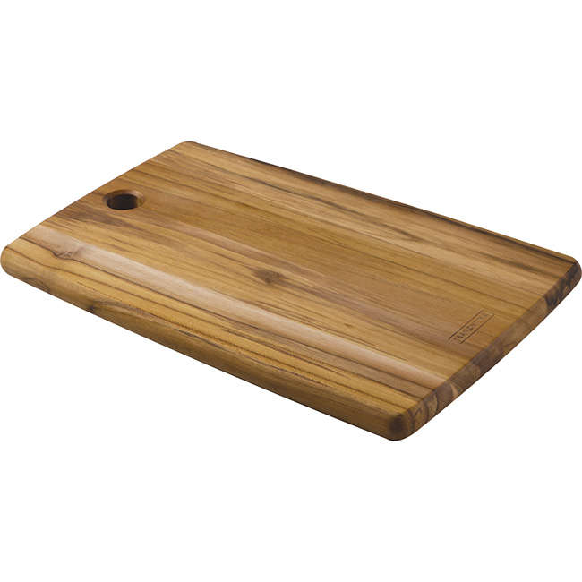 Solid Teak Rectangular Cutting & Serving Board, 34cm