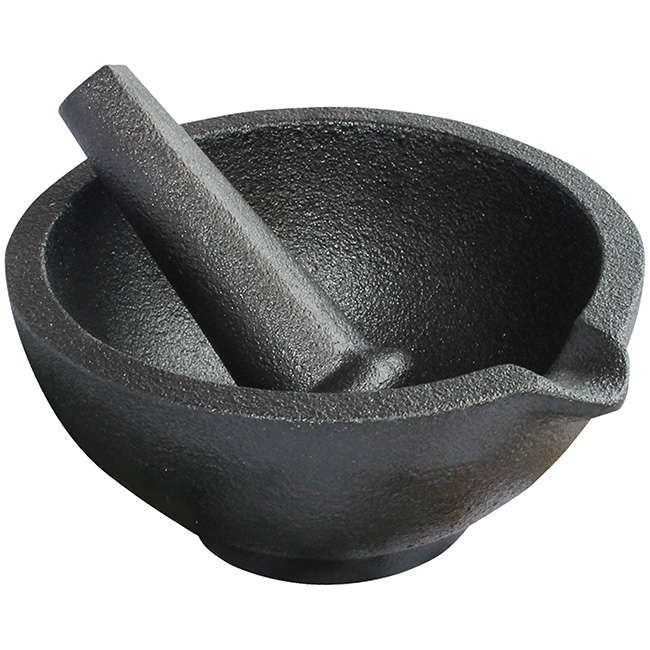 Cast Iron Pestle And Mortar