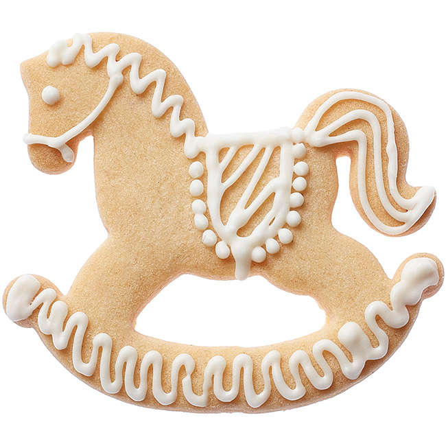 Stainless Steel Rocking Horse Cookie Cutter, 7cm