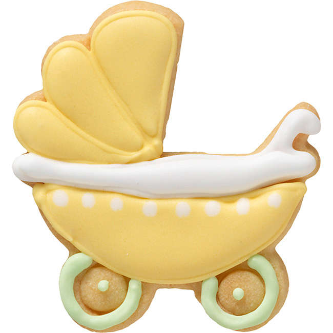 Stainless Steel Baby Pram Cookie Cutter, 7.5cm