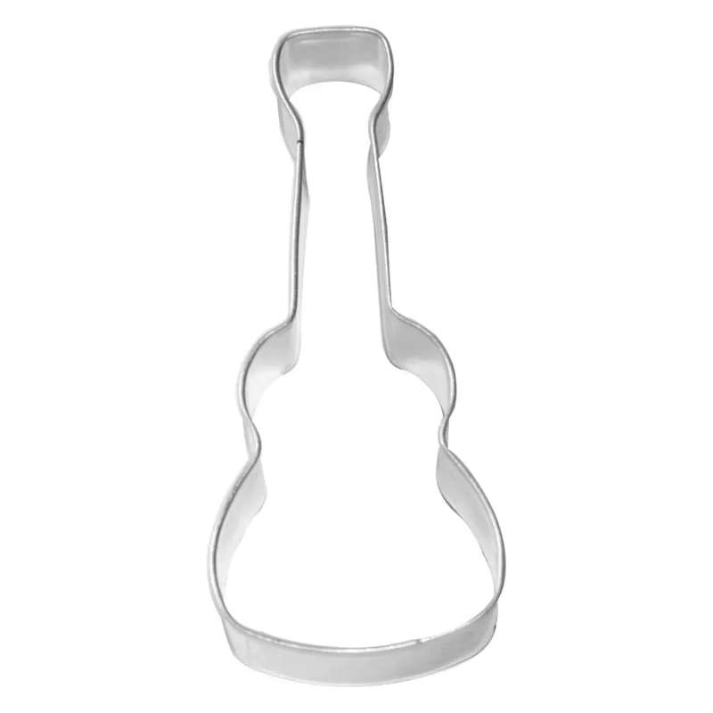 Stainless Steel Guitar Cookie Cutter, 8cm