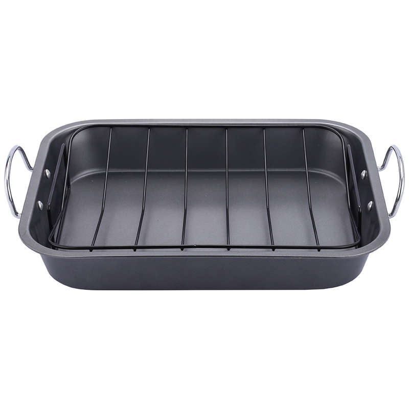 Non-Stick Roaster Pan With Rack, 37cm