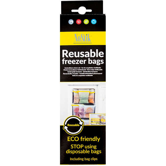 Reusable Freezer Bags, Set of 4