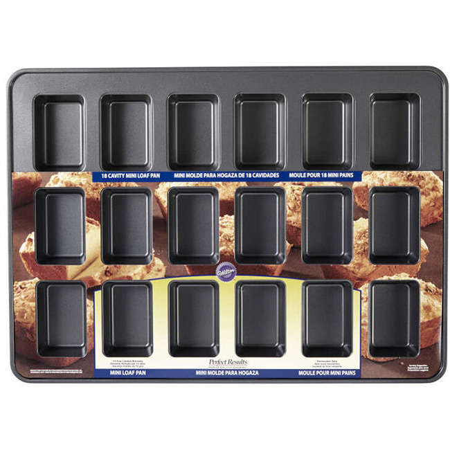 Perfect Results Premium Non-Stick 18 Cavity Mini Loaf Pan