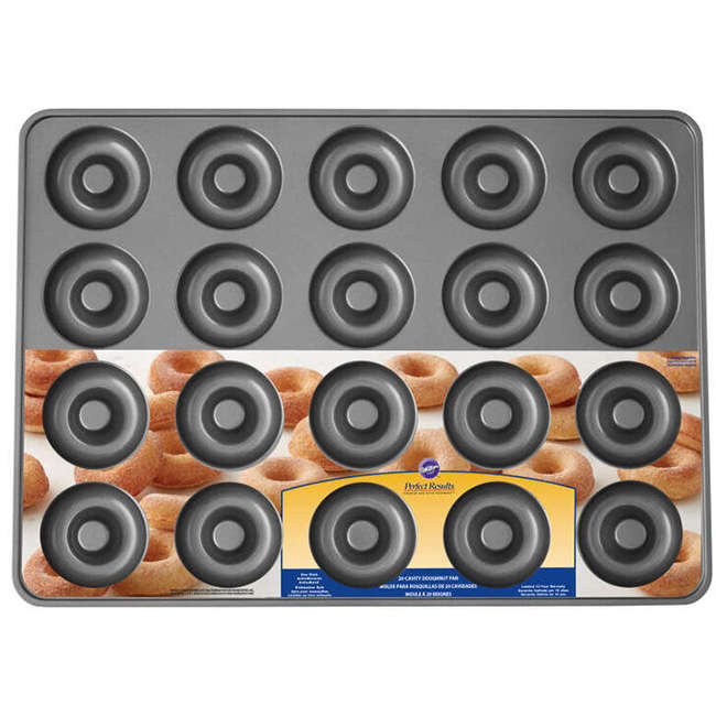 Perfect Results 20 Cavity Mega Non-Stick Doughnut Pan