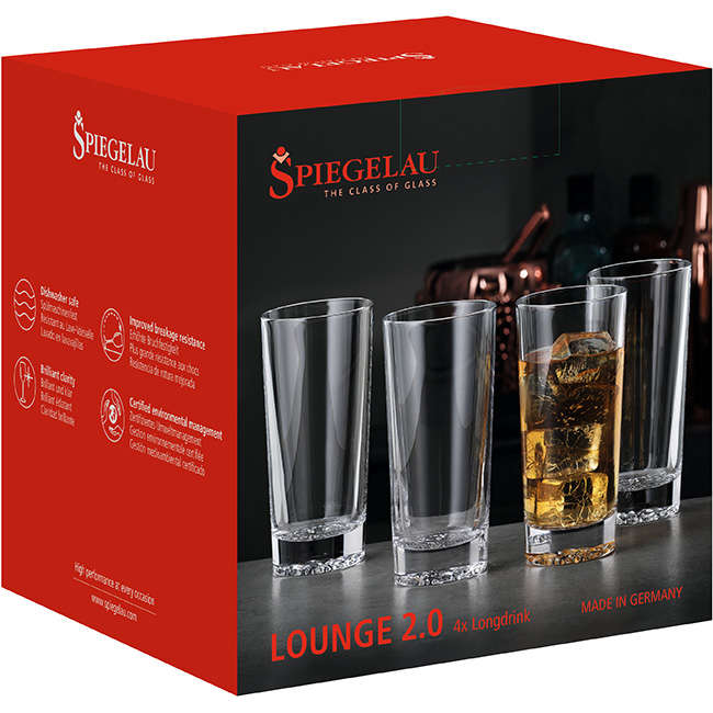 Lounge Longdrink Glasses, Set Of 4