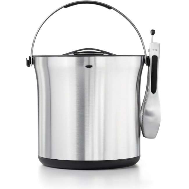 Stainless Steel Ice Bucket &amp; Tong Set