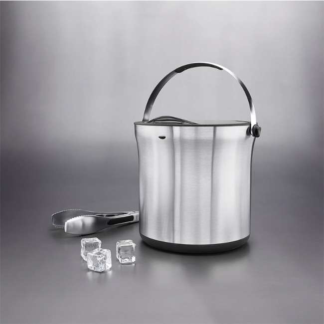 Stainless Steel Ice Bucket &amp; Tong Set