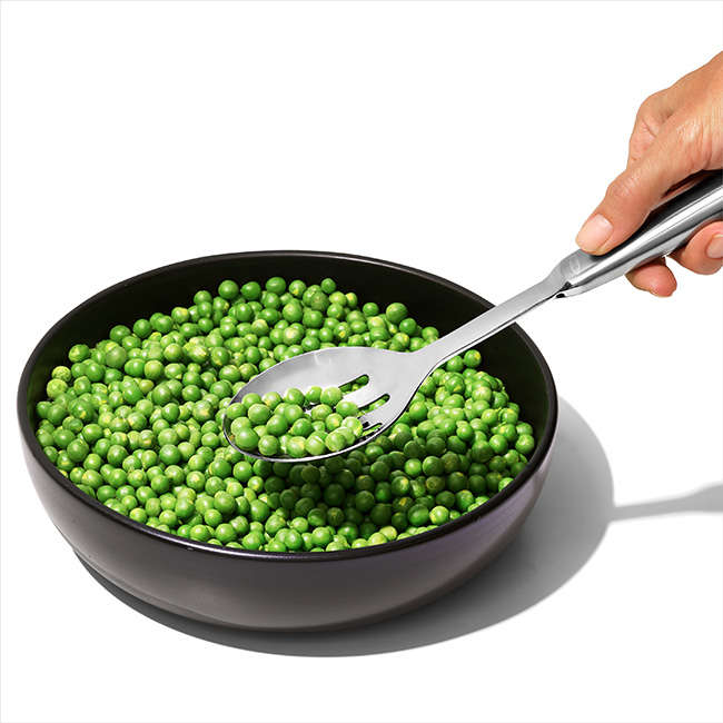 Stainless Steel Slotted Serving Spoon With Non-Slip Touchpoint Grip