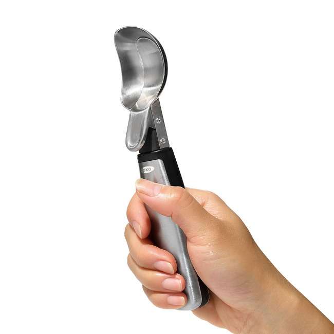 Stainless Steel Lever Ice Cream Scoop