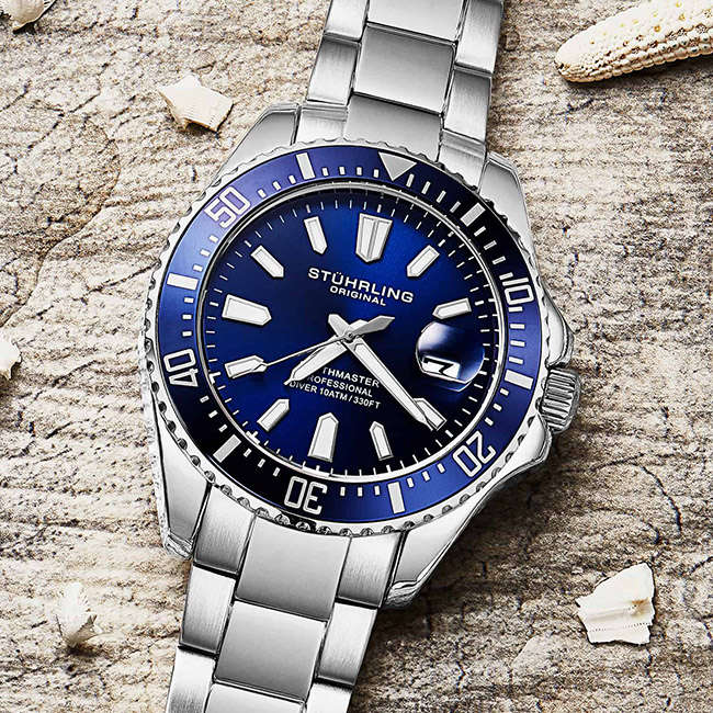 Original Depthmaster Blue 100m Men's Automatic Wrist Watch