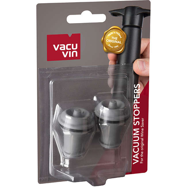 Vacuum Wine Bottle Stoppers, Set of 2